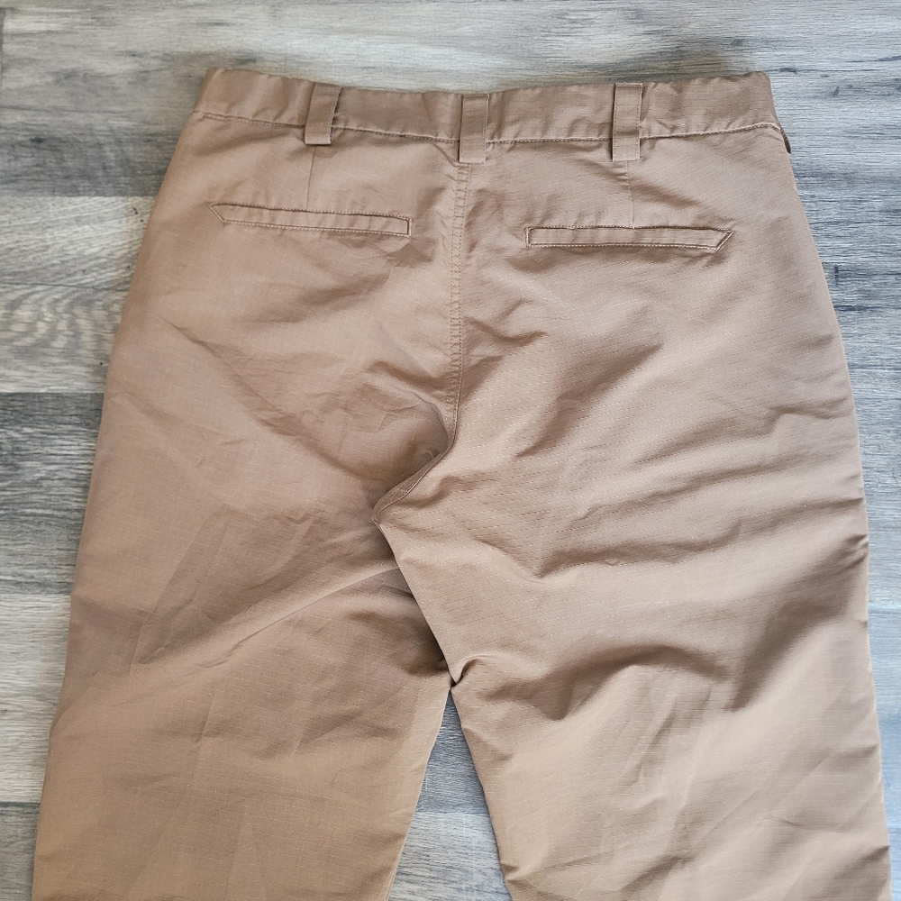 5.11 Tactical Chino Pants 34x32 Khaki Brown Light Military Straight Flat Front - Picture 6 of 9